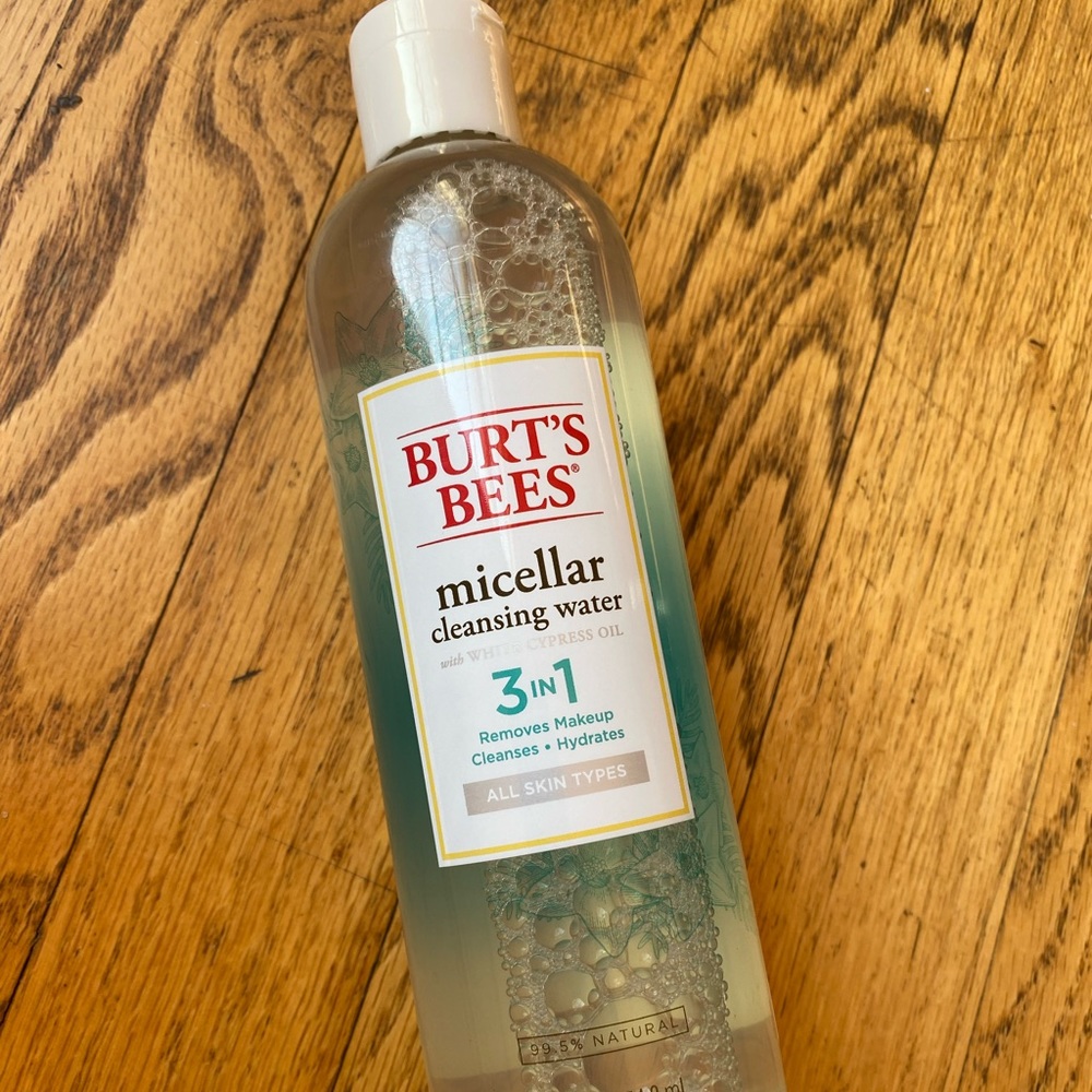 NEW! BURT'S BEES 3 IN 1 Micellar Cleansing Water W/ White Cyprus Oil, 12oz